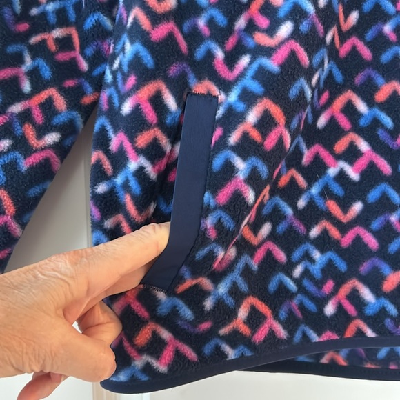 Eddie Bauer Kids Quest Print 1/4 Zip Fleece Pullover Sz M/10-12 w MEASUREMENTS! - Picture 4 of 14